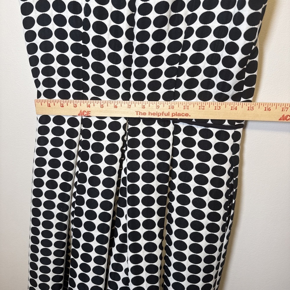 Taylor Women's‎ Black/White Dress Size 6 Cocktail Wedding Guest Bow - Picture 9 of 11